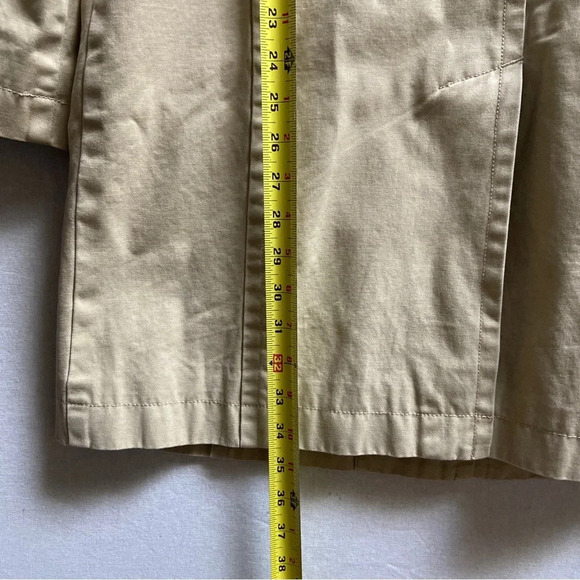 Jacob Annex Cotton khaki button trench coat Sz L - Picture 12 of 12